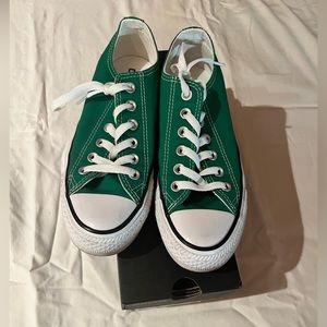 Amazon green unisex Converse. Size 6.5 women’s or size 4.5 men’s.